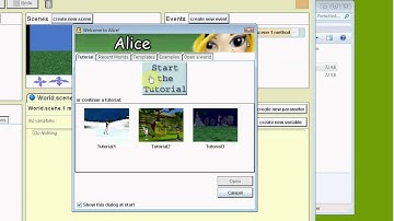 How to launch and use basic features of Story Telling Alice Lesson Tutorial
