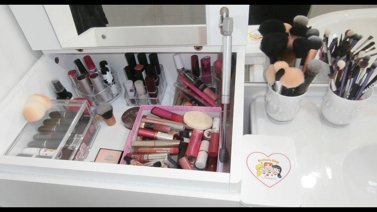 rangement produit de beaute