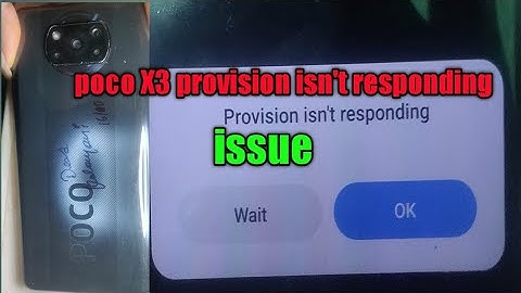 Poco X3 Provision isn