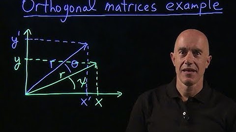 Rotation matrices | Lecture 8 | Matrix Algebra for Engineers