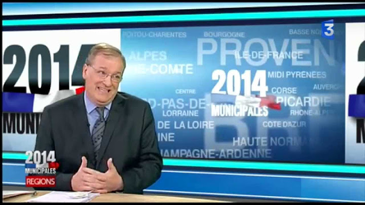 Soirée spéciale élections municipales 2014 1er Tour (Partie 1)