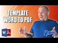 Set Up a template for EASY Accessibility Conversion from Word to PDF