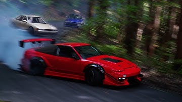 RAW Touge Drifting at Gunsai *No Music* | HARDCORE Tokyo 2025 [4K] Gunsai Attack Gaijin Bomb