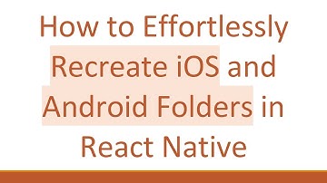 How to Effortlessly Recreate iOS and Android Folders in React Native