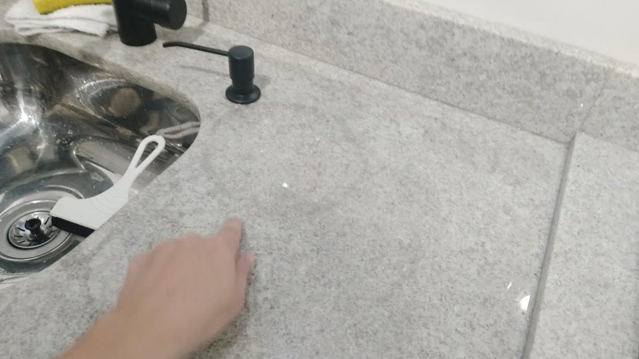 Como tirar mancha de óleo da bancada de Granito. AP MRV #ResidencialPortoLaPaz.