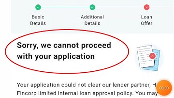 Paytm Fix Sorry, we cannot proceed with your application Problem Solve || Paytm Loan Rejected
