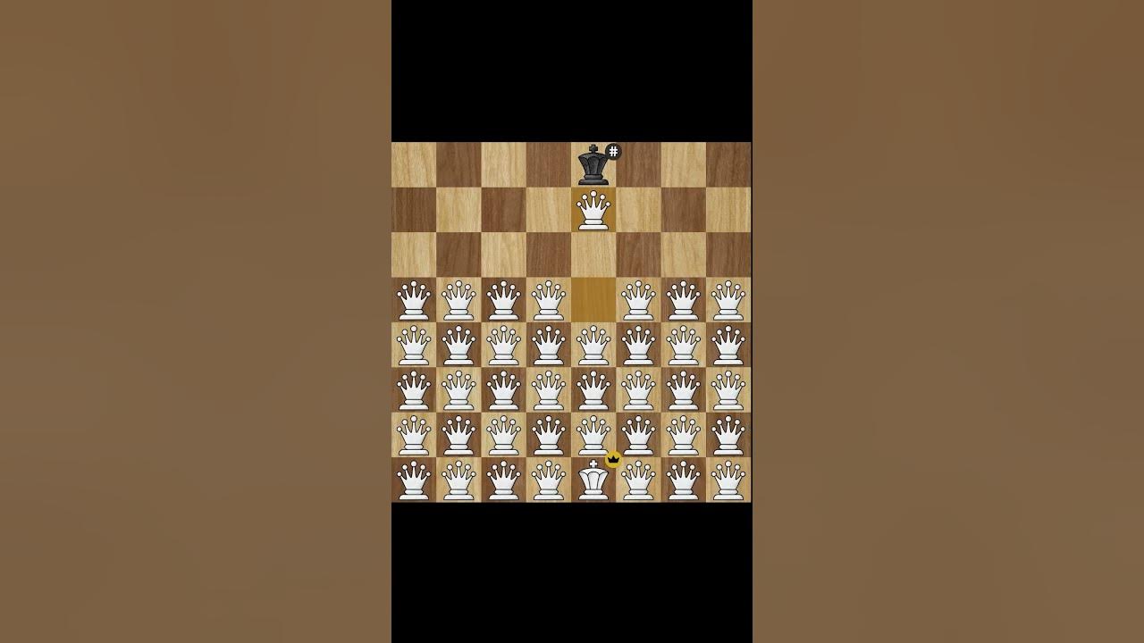 50 QUEENS vs 1 PAWN #shorts #chess