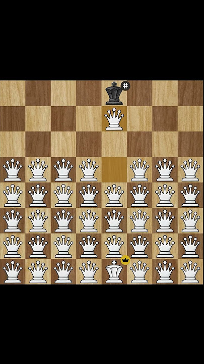 50 QUEENS vs 1 PAWN #shorts #chess