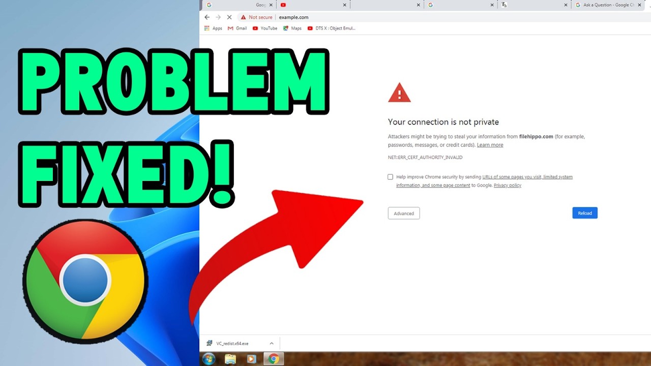 How to fix this connection is not secure error in google chrome - YouTube
