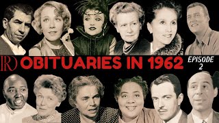Obituaries in 1962-Famous Celebrities/personalities we've Lost in 1962-EP 2-Remembrance Diaries
