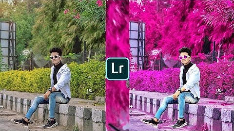 Lightroom pink effect photo editing tutorial | lightroom background colour change | Lr presets