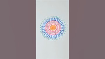 unique style flower in spirograph art asmr sound #spirograph #satisfying #asmr #art #usa