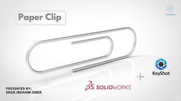 SolidWorks tutorial How To Create Paper Clip | How to sketch paper clip in solidworks | CADable
