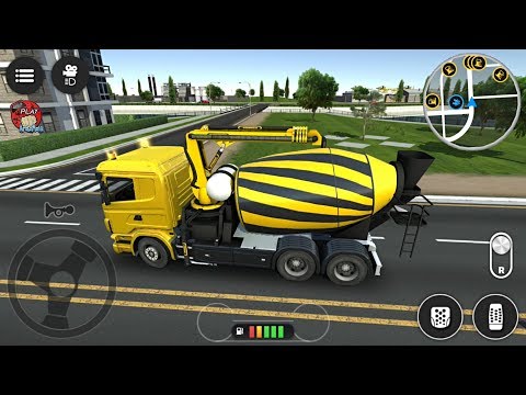 Drive Simulator 2 Free Roam (Build and Play - Concrete mixer) Android Gameplay #6 FHD