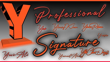 Y name first letter beautiful signature । How to write a stylish signature