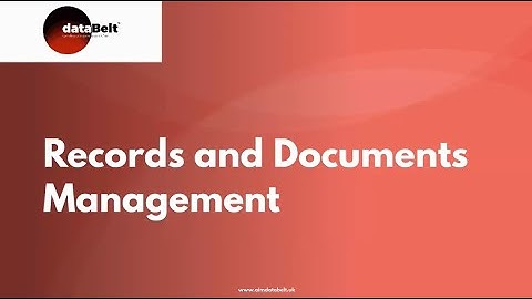 dataBelt® - Records and Documents Management