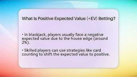 What Is Positive Expected Value (+EV) Betting? - The Blackjack Blueprint
