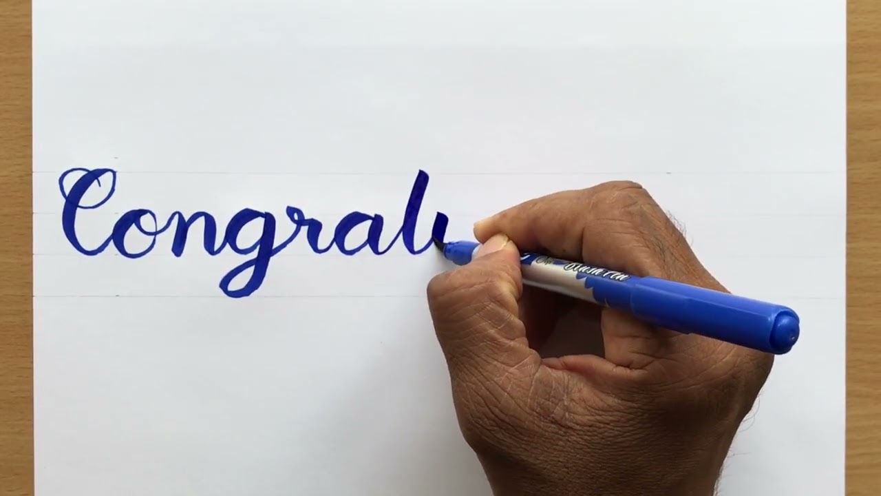 How to Write Congratulations in Calligraphy