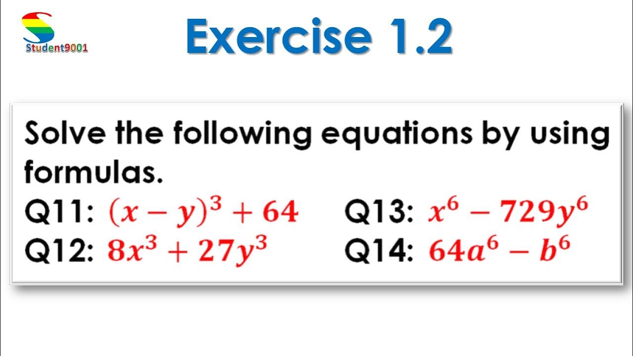 10th Class General Math Exercise 1.2|| Question 11 to 14 - YouTube