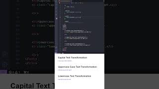 text transformation css property #shorts #coding #cssproperties #html #htmlcss #csstutorial #css