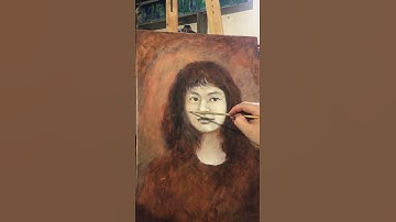 Quá trình vẽ đơn sắc cho bức tranh- Sơn dầu cổ điển #drawing #art #artwork