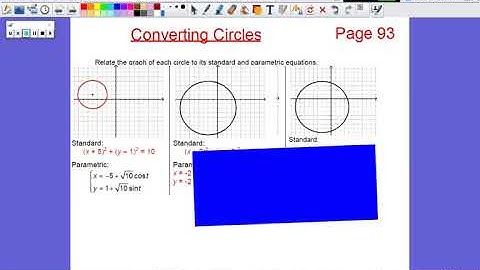 PreCalculus | Unit 10 - Parametric Functions & Conic Sections (Day 3a)