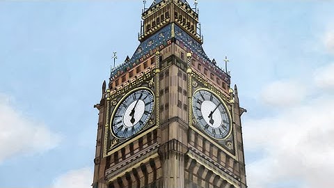 HOW TO DRAW BIG BEN| Westminster tower digital painting | Drawing process | Adobe Draw tutorial