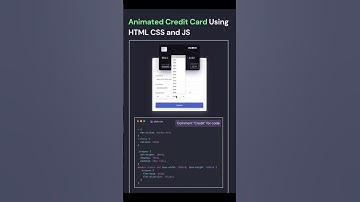 animated credit card using html #and  css #or  javascript #frontend  @RajnishRajput-i9s