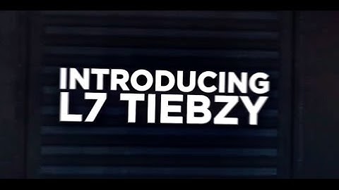 Introducing L7 Tiebzy! by L7 Donut (MW2)
