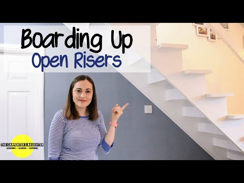 Boarding up Open Risers on Stairs | The Carpenter&rsquo;s Daughter