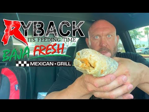 Baja Fresh Vegetarian Burrito Ryback Feeding Time