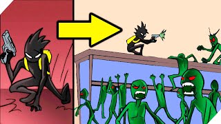 Зомби напали в магазине - Stickman Zombie Shooter : Зомби шутер с человечком screenshot 5