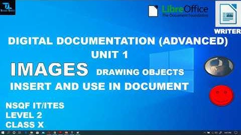 IMAGES AND DRAWING OBJECTS | DIGITAL DOCUMENTATION | LIBREOFFICE | 402 | CLASS X | UNIT 1 PART 2