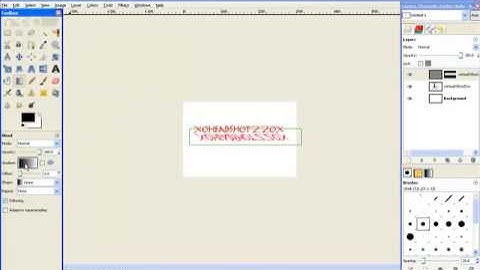 Gimp Reflected Text Tutorial