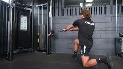 Half Kneeling Cable Row w:Rotation