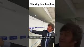 Working in Animation - explained by Javier Milei #shorts #anarchocapitalism