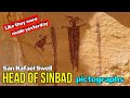 Head of Sinbad Pictographs (Locomotive Point) - San Rafael Swell, Utah