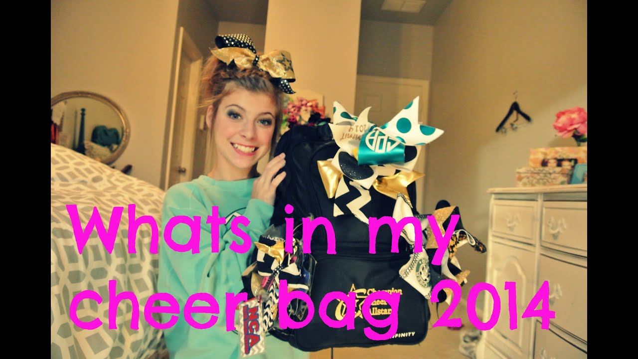 Whats in my cheer bag 2014