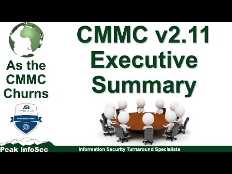 The CMMC Rule, an Executive Overview - video from Peak InfoSec