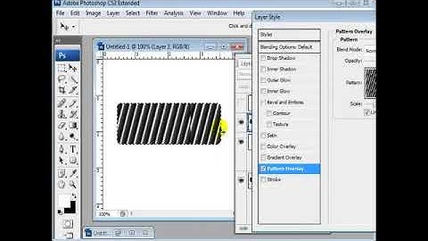 Editing Photoshop Web Buttons With Striped Backgrounds