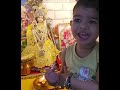 Chunnu 1 year11 month old🎤 Singing Goverdhan vasi sanvare 🛐🙏🙏