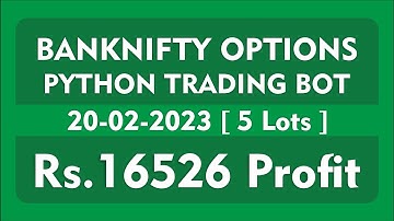 20-02-2023 | Banknifty SECRET Python Trading Bot - Live Trades