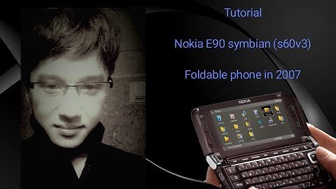Nokia E90 Communicator Symbian S60v3 (2007) - Tutorial - not android, iphone, or window phone