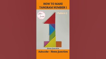 Tangram Number 1️⃣ #shorts #ytshorts #tangram #hemsjunction #shortsfeed #trendingshorts #shortsviral