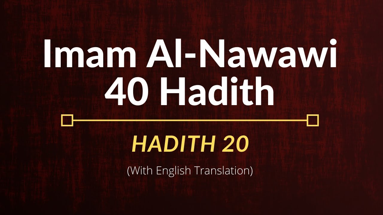hadith 6 of an nawawi | The Big Savers