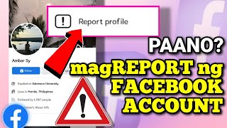 PAANO MAGREPORT NG FACEBOOK ACCOUNT | Riencyll Cabile