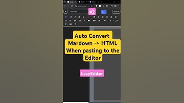 LazyEditor P2: Instantly Convert Markdown to Beautiful HTML | Comparison with Google Docs & CKEditor