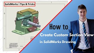 Create Custom Section View in SolidWorks Drawing.