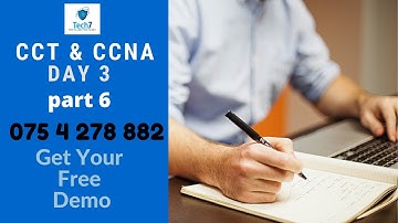 CCT and CCNA day 3 part 6 (sinhala)