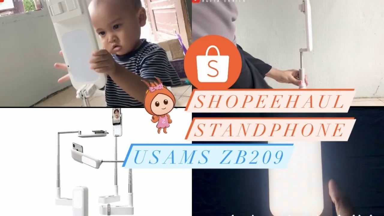 Shopee Haul #1 || Review USAMS ZB209 || Phone Stand || Unboxing - YouTube